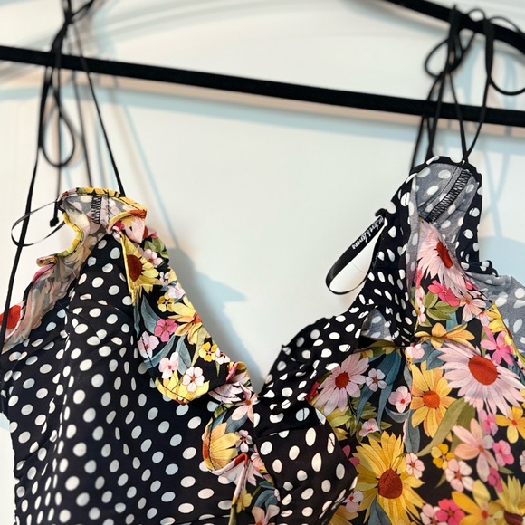 For Love & Lemons MOCHI SHIRRED MINI DRESS - Picture 5 of 8